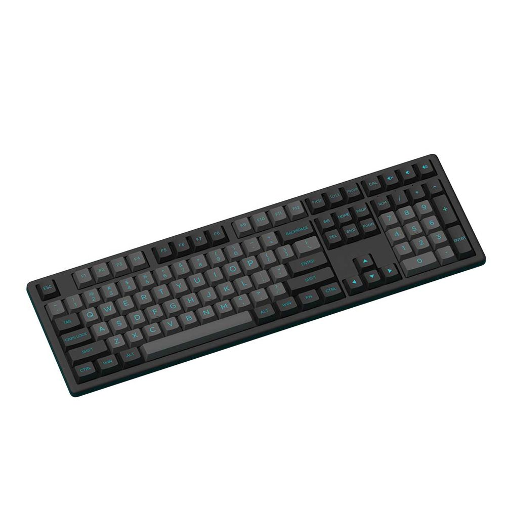 Akko Monsgeek MX108 Wireless Keyboard and Mouse Combo - Black & Cyan