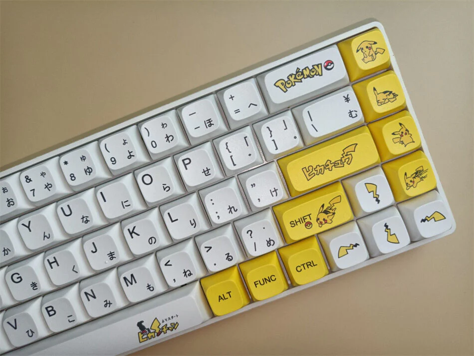 Dye Sub XDA Pikatchu Keycaps