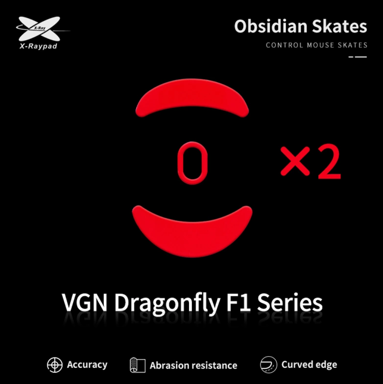 XRAYPAD Obsidian Mouse Skates for VGN Dragonfly F1