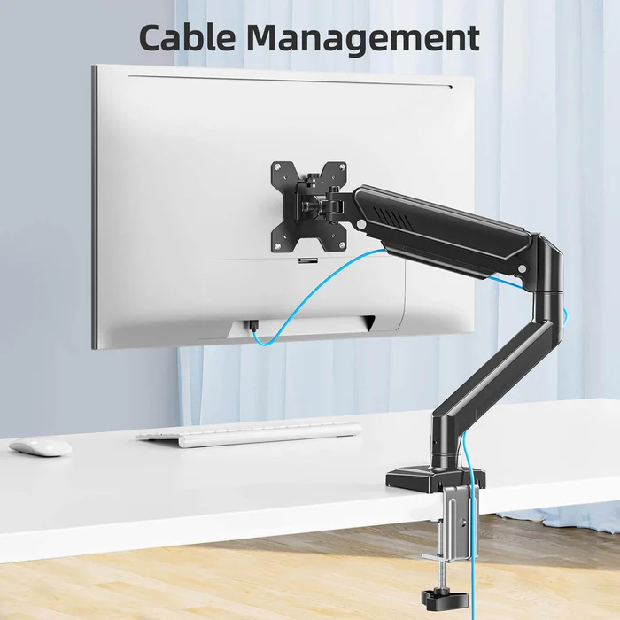 MOUNTUP Freelift Single Monitor Desk Mount for 13''-32'' Monitors MUA8013 Black