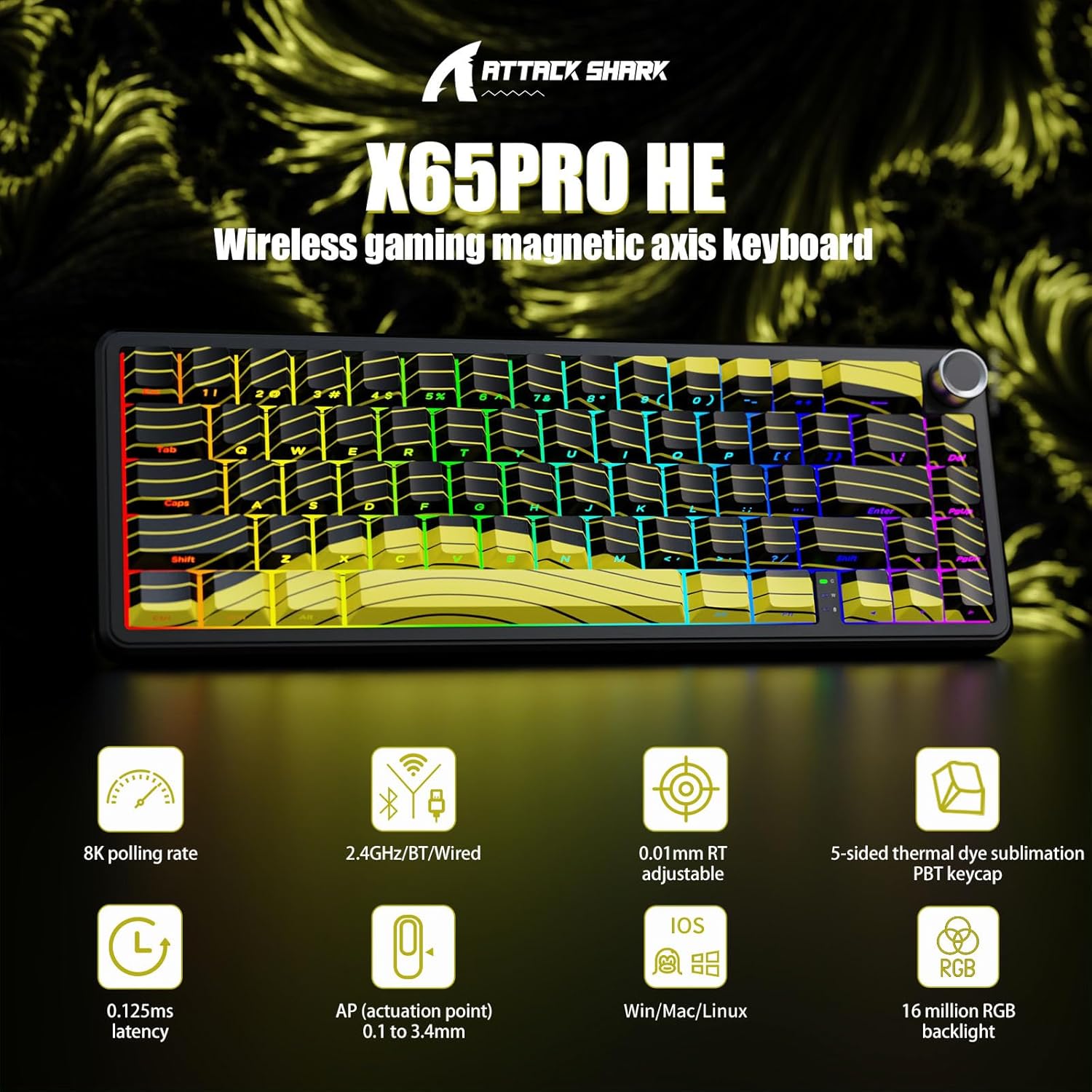 Attack Shark X65 PRO HE Magnetic Keyboard