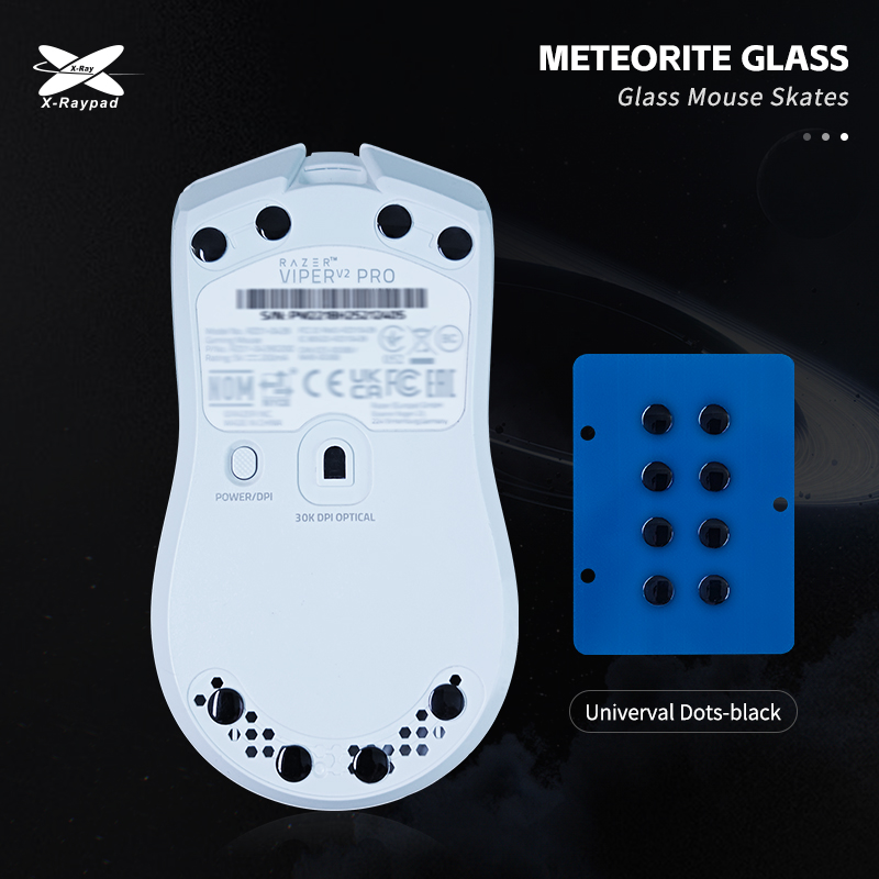 XRAYPAD Meteorite Glass Dots Skates-Black