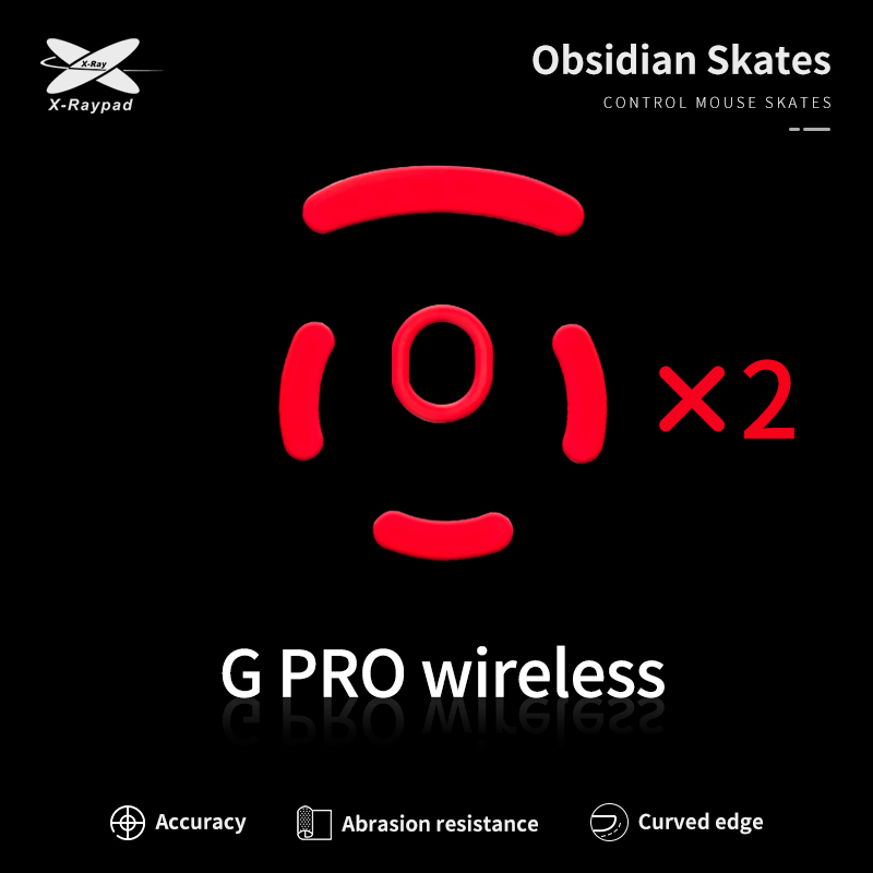 XRAYPAD Obsidian Skates for G Pro Wireless