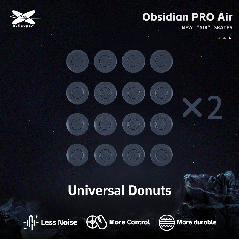 XRAYPAD Obsidian PRO Air Universal Donuts Mouse Skates