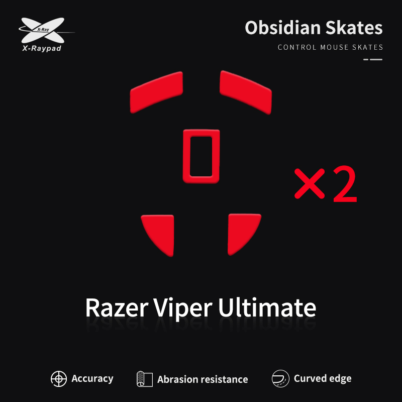 XRAYPAD Obsidian Skates for Razer Viper Ultimate