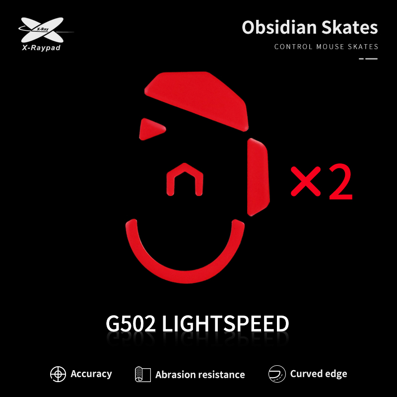 XRAYPAD Obsidian Skates for Logitech G502 Lightspeed