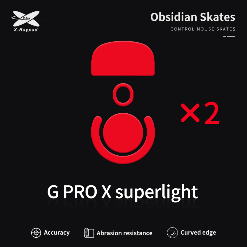 XRAYPAD Obsidian Skates for G Pro X Superlight