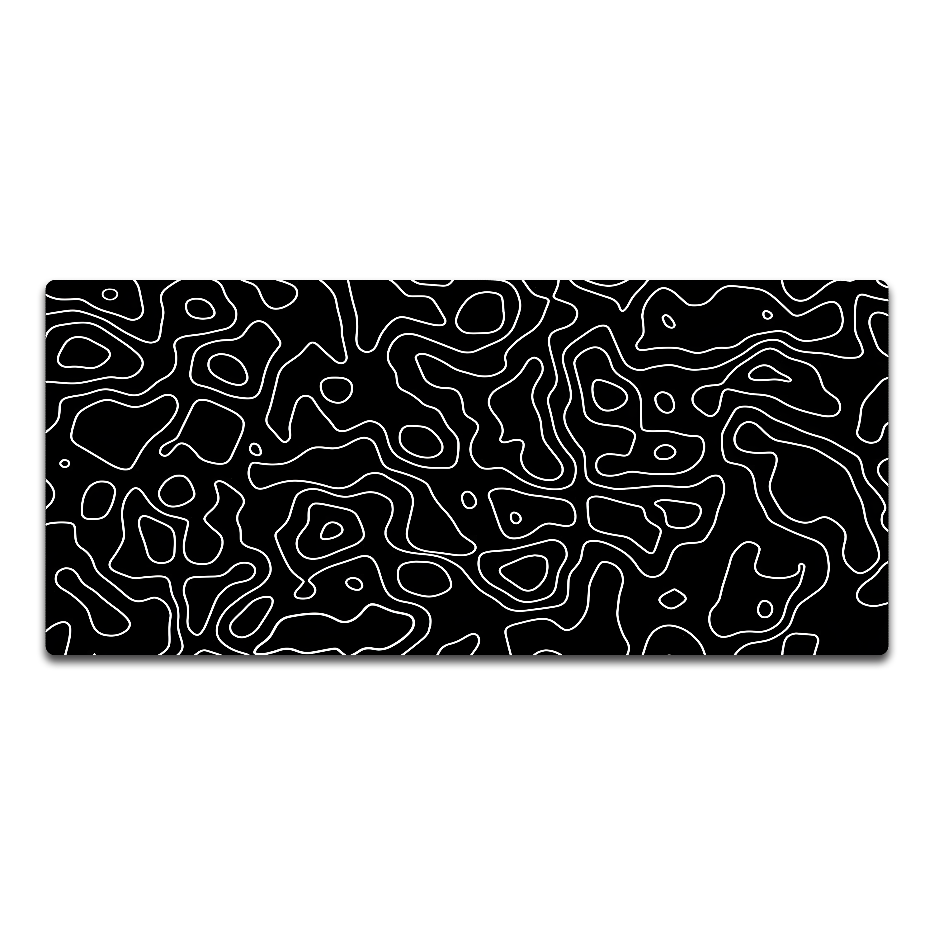 Topographic Model C Black Mousepad