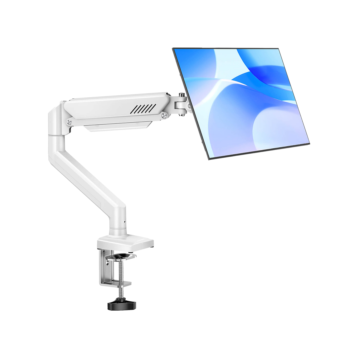 MOUNTUP Freelift Single Monitor Desk Mount for 13''-32'' Monitors MUA8013 White