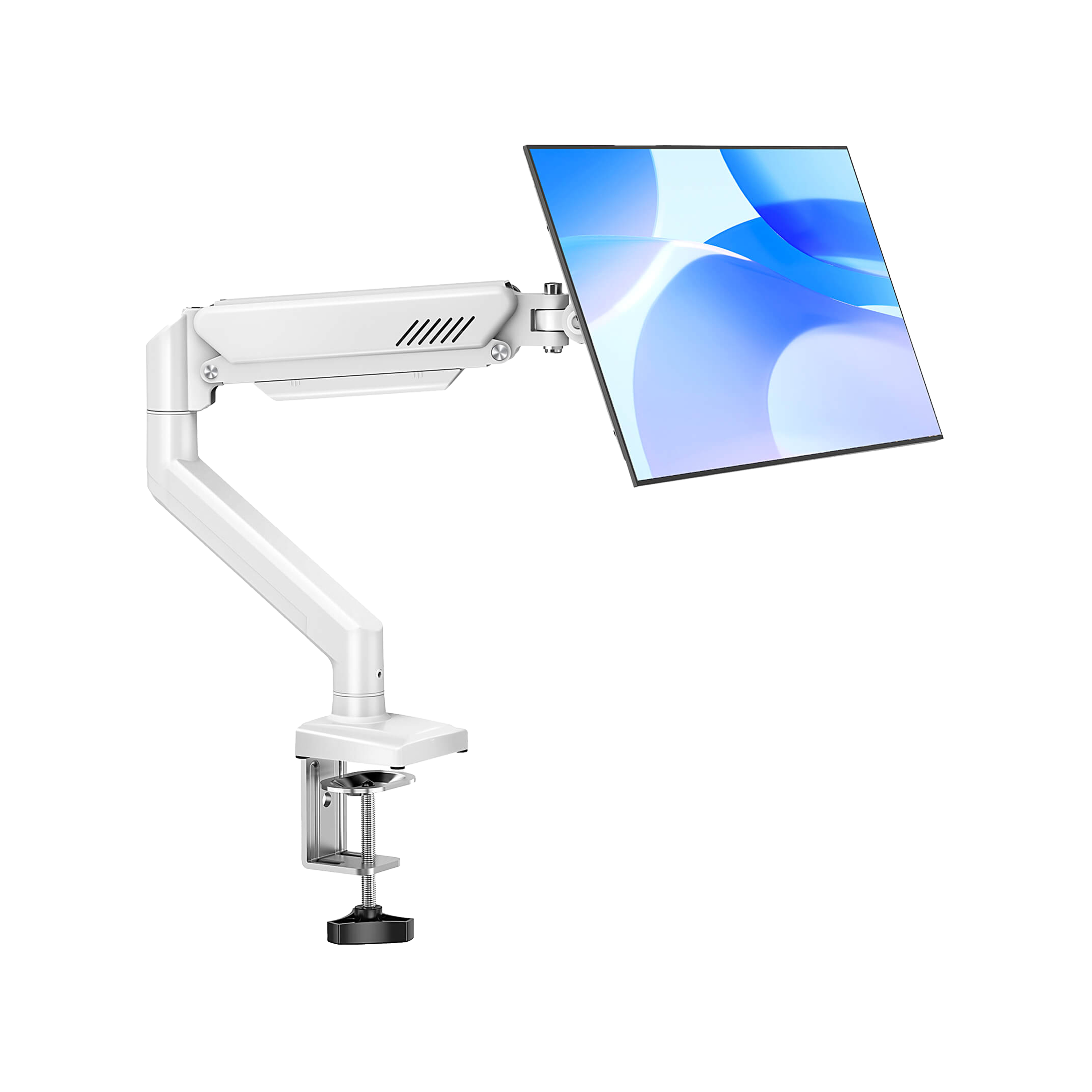 MOUNTUP Freelift Single Monitor Desk Mount for 13''-32'' Monitors MUA8013 White