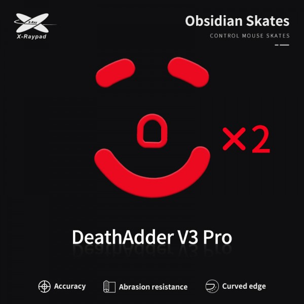 XRAYPAD Obsidian Mouse Skates Razer Deathadder V3 Pro