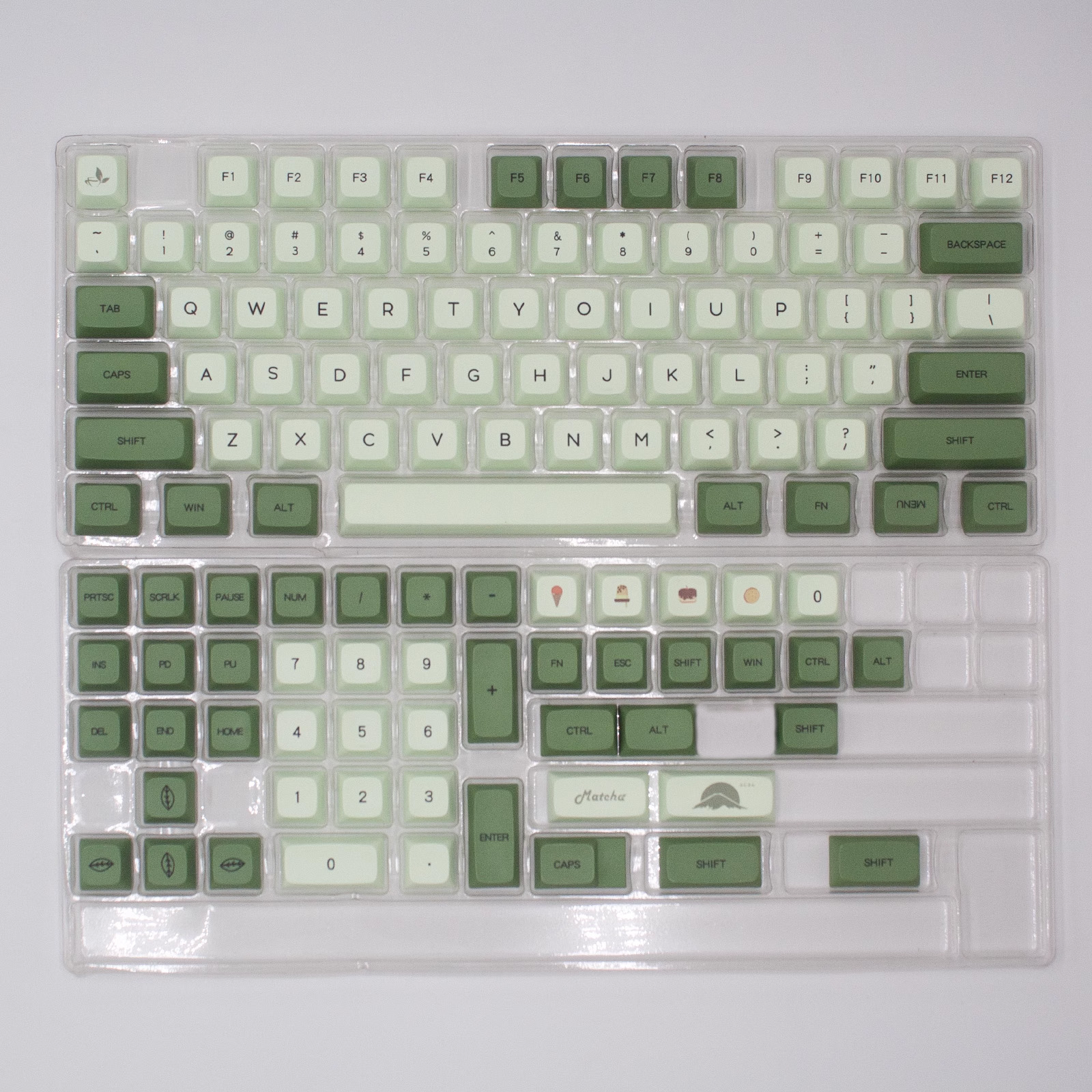 Dye Sub XDA Matcha Green Keycaps