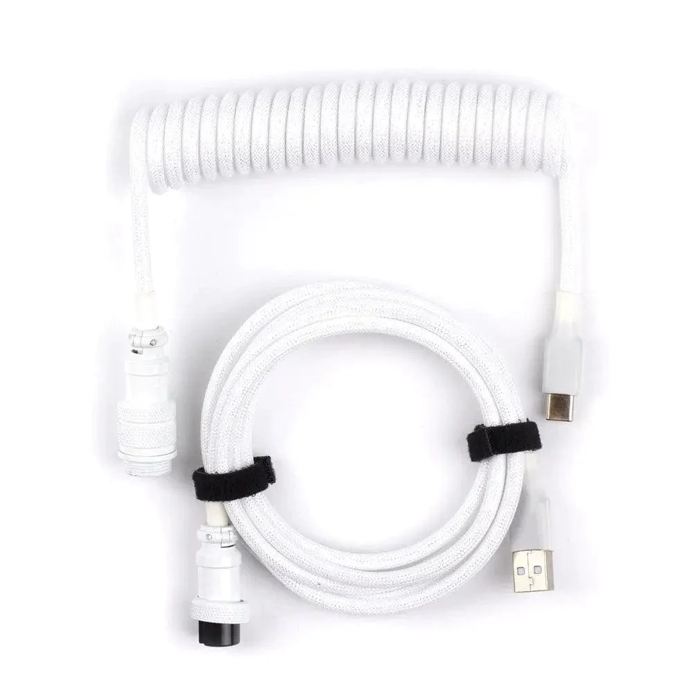 Coiled Cable All White