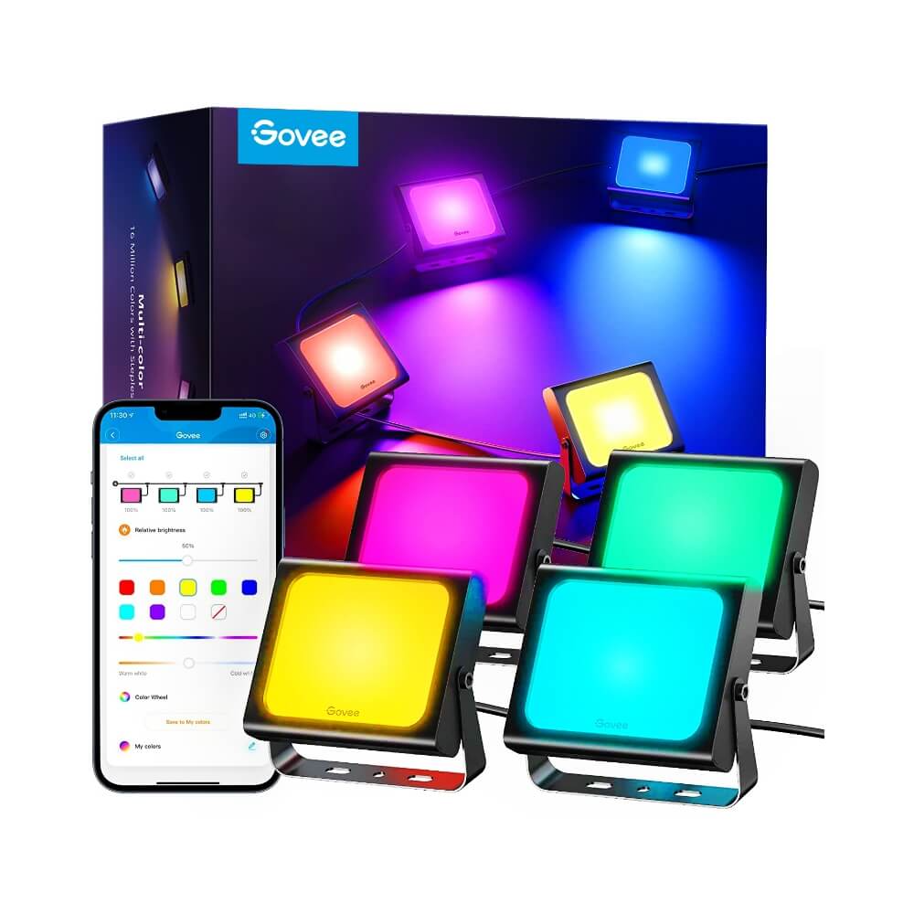 Govee RGBICWW LED Smart Flood Lights