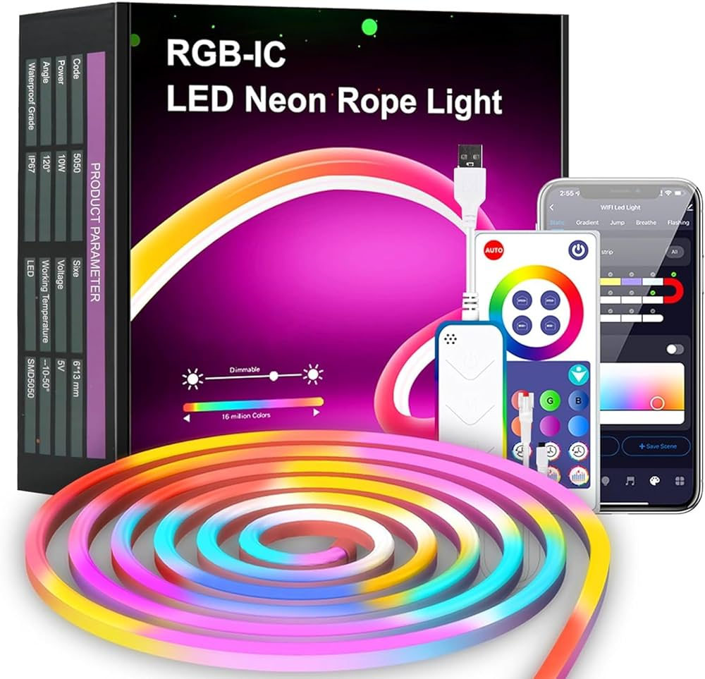 حبل ضوء نيون LED RGB-IC