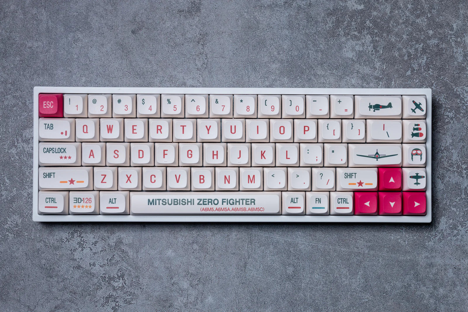 Mitsubishi zero fighter keycaps
