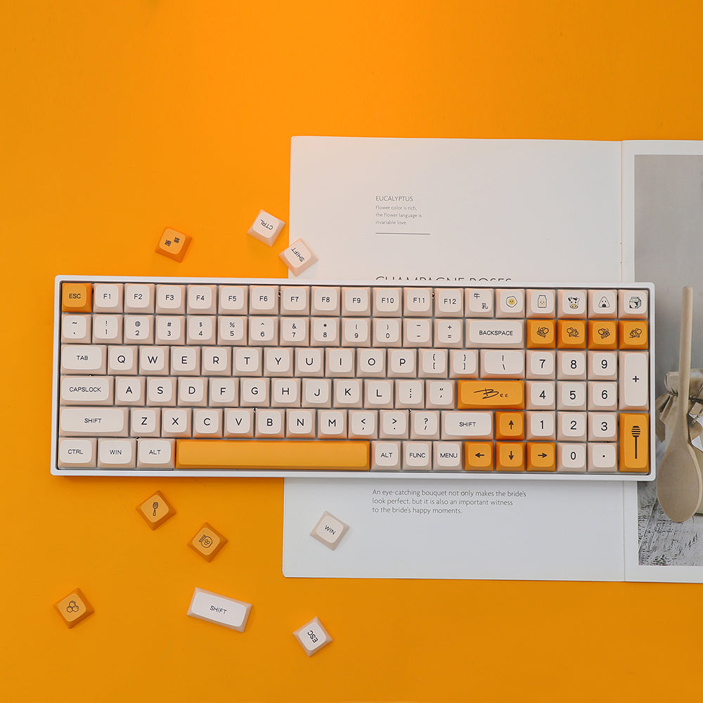 Dye Sub XDA Honey milk keycaps