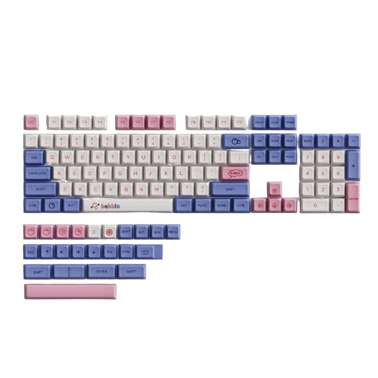 Dye Sub XDA Bubble Keycaps