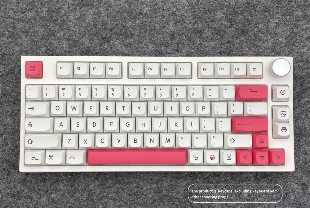 Dye Sub XDA Pink Theme keycaps