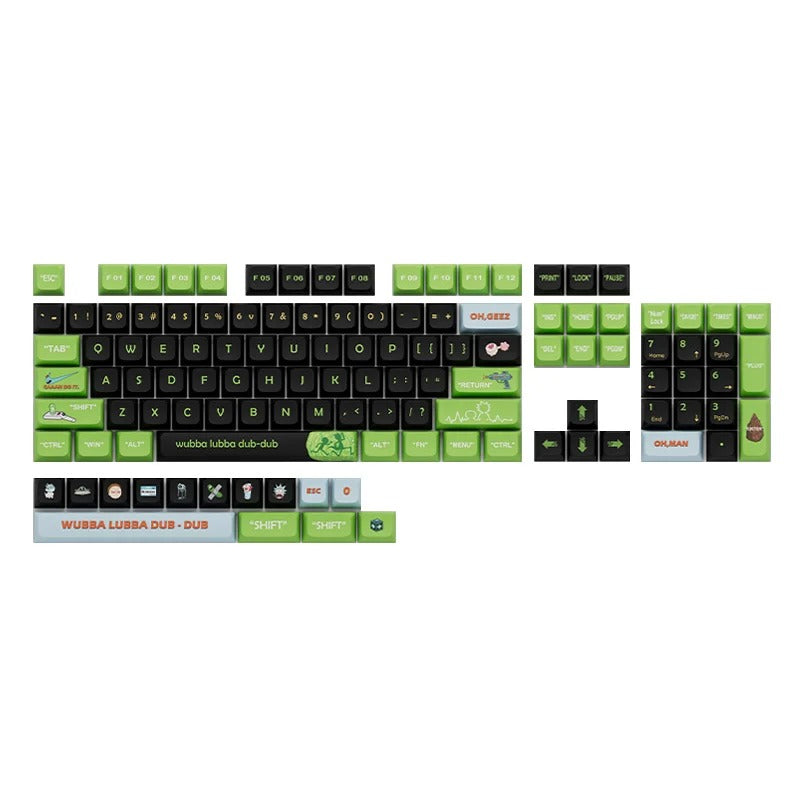 Dye Sub XDA Rick And morty Keycaps