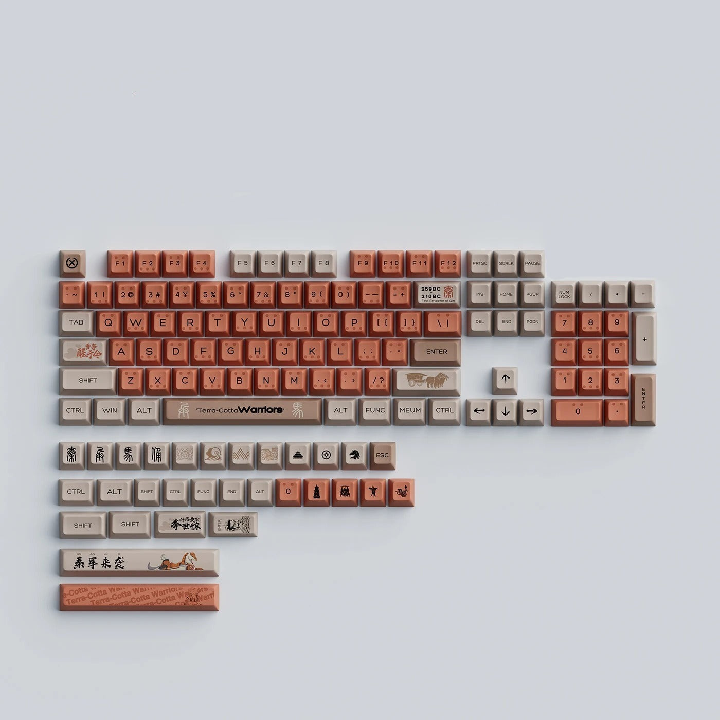 Dye Sub XDA Terracotta Keycaps