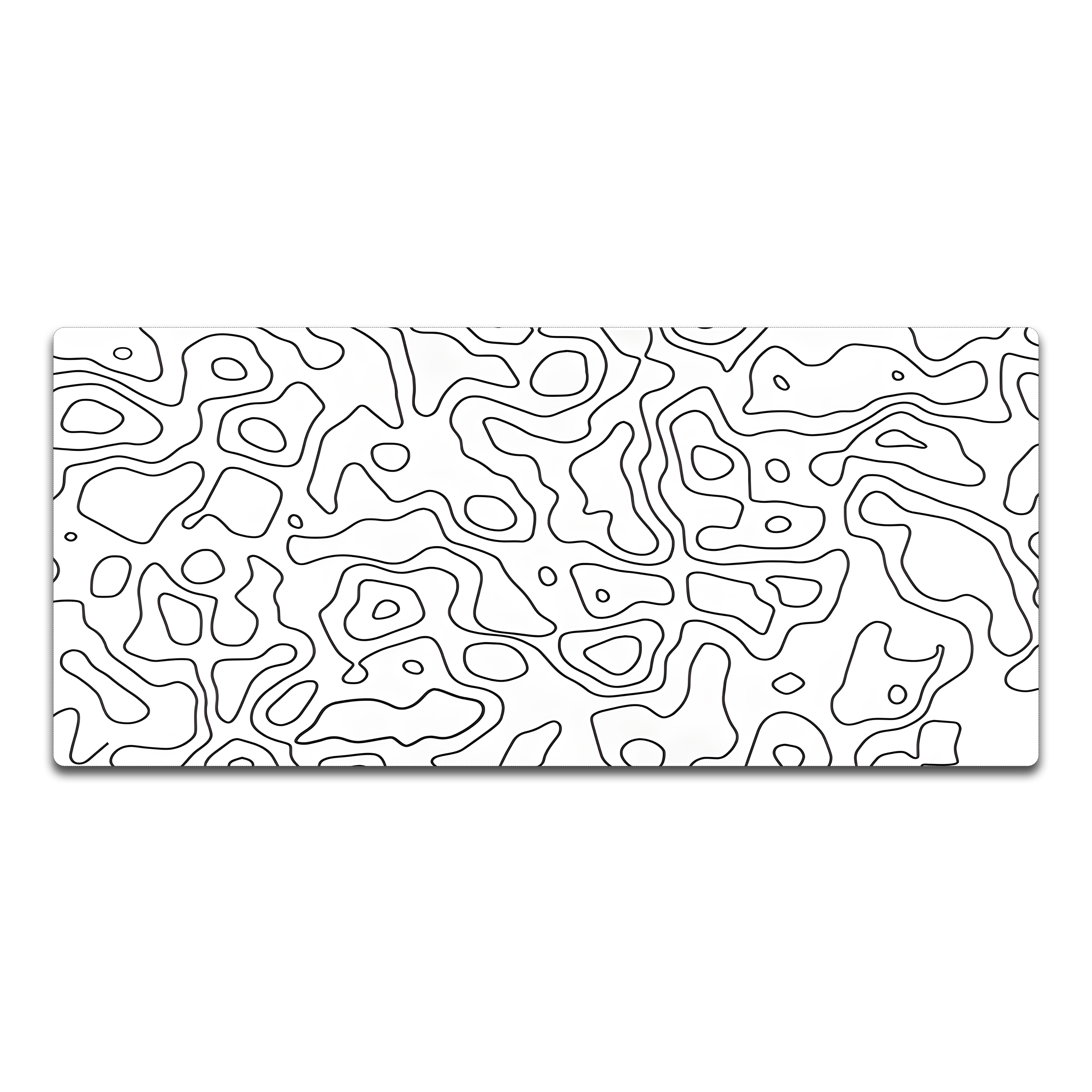 Topographic Model C White Mousepad