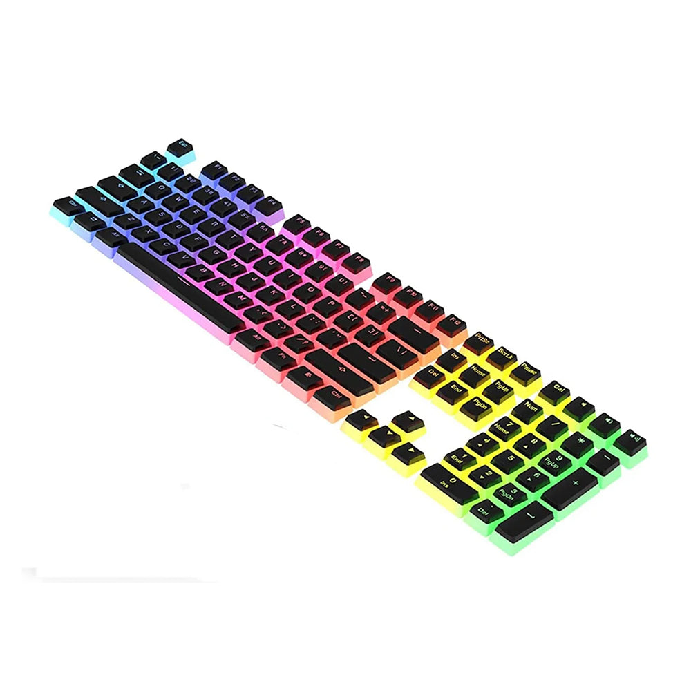 Pudding Keycaps Black