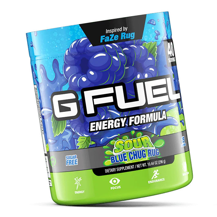GFUEL Sour Blue Chug Rug Tub