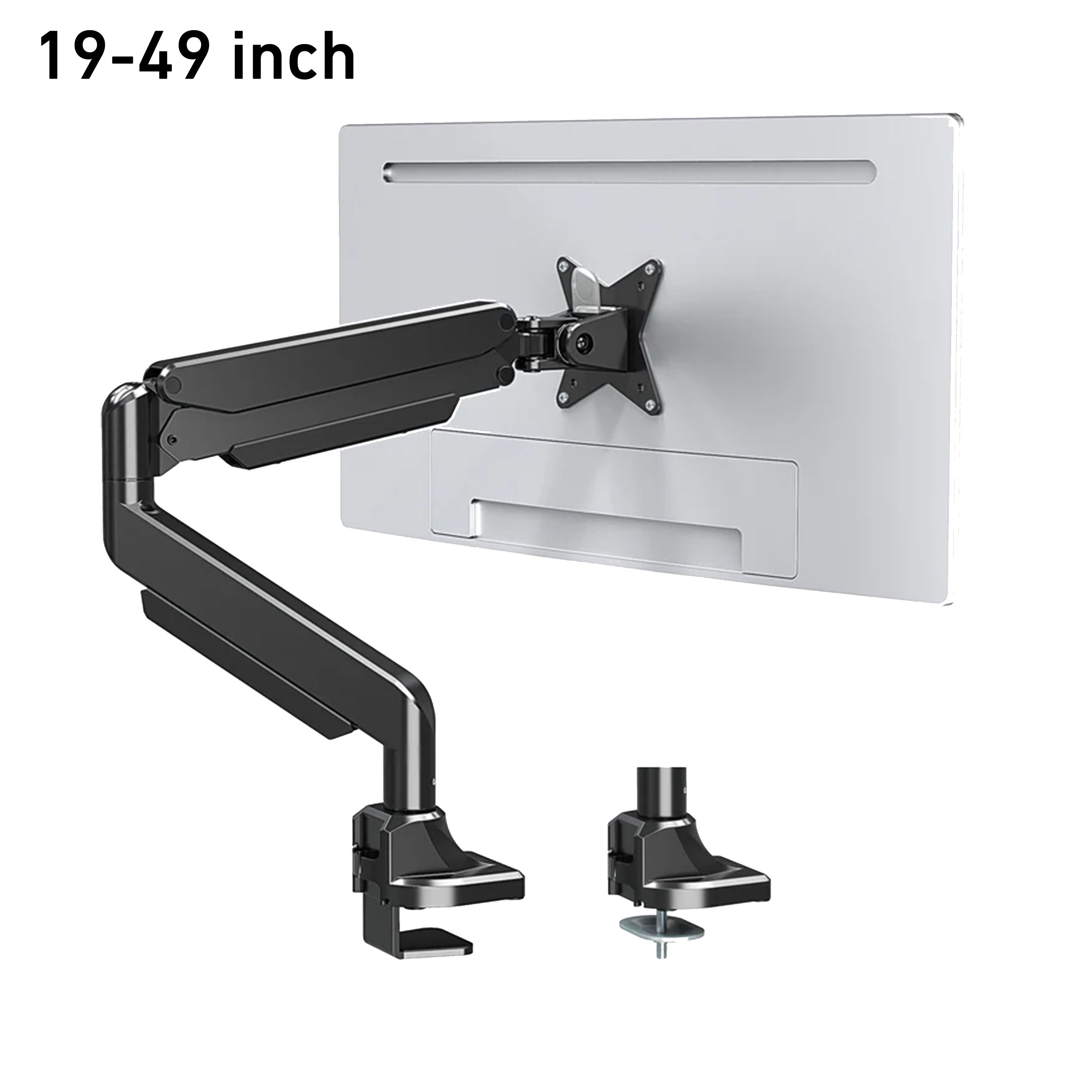 MOUNTUP Freelift Single Monitor Desk Mount for 19''-49'' Monitors MU7011 Black