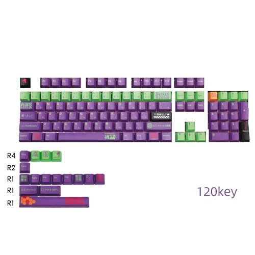 Dye Sub XDA EVA-01 Keycaps