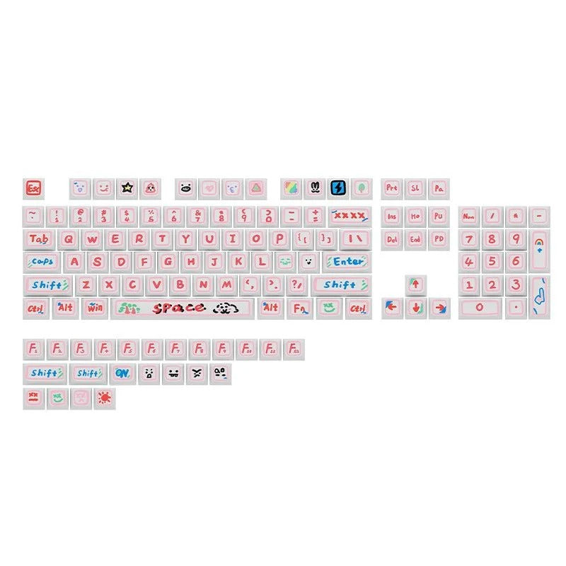 Dye Sub XDA BF Love Keycaps