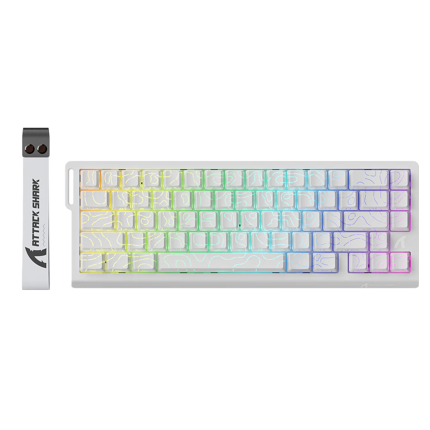 Attack Shark X68 HE 8K Magnetic Keyboard Topographic – ALBASHKH