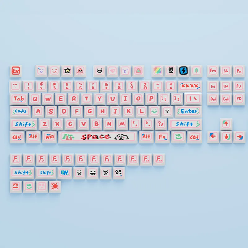 Dye Sub XDA BF Love Keycaps