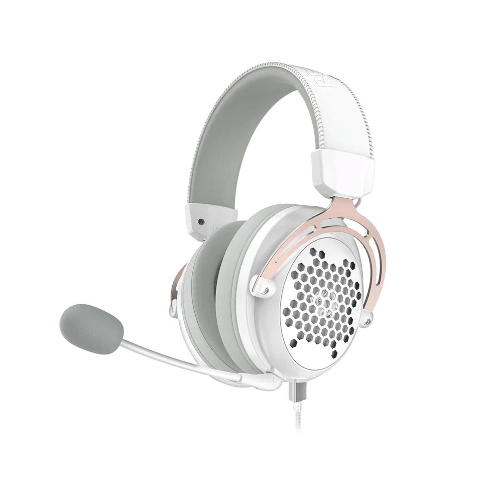 Redragon Diomedes Honeycomb Gaming Headset White (H386-W)