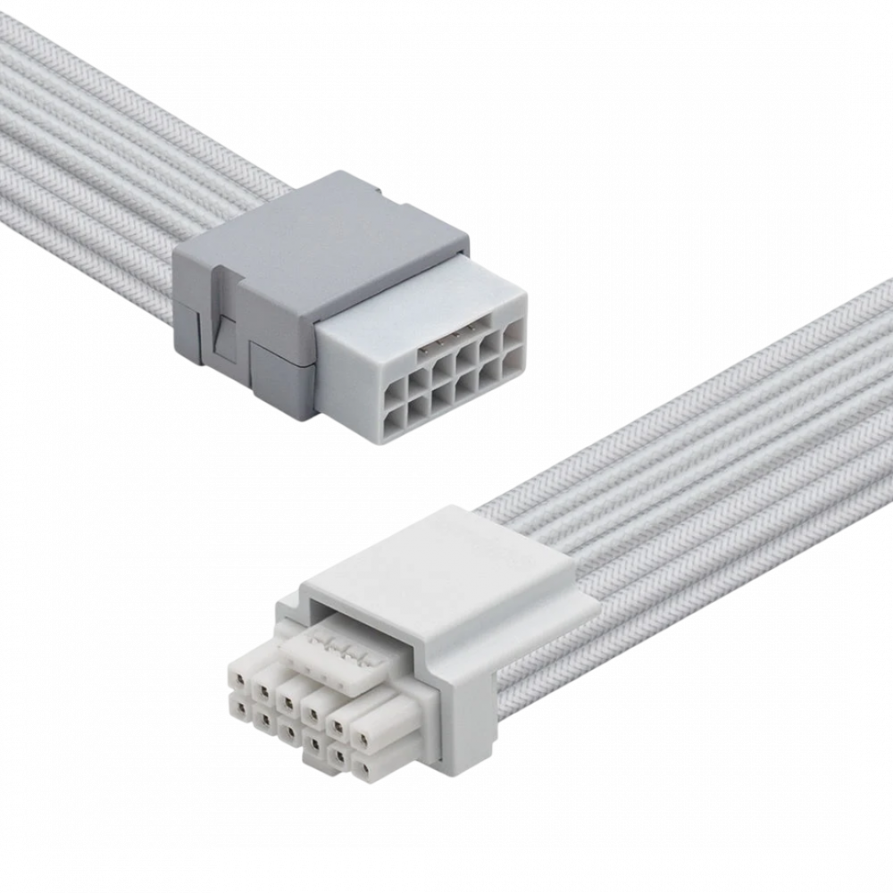 AsiaHorse PCIe 5.0 12VHPWR Sleeved Extension Cable, 16-Pin Male to 16-Pin Female, 180° Connector