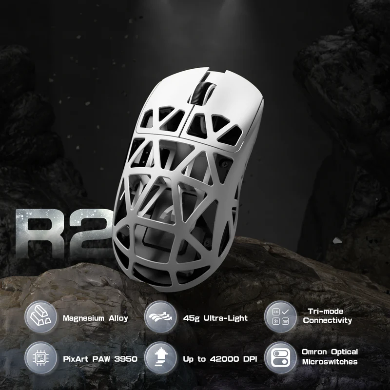 Attack Shark R2 45g Magnesium Alloy Gaming Mouse