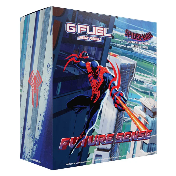 صندوق تجميعي GFUEL x Spider-Man Future Sense وحوض وكوب رج