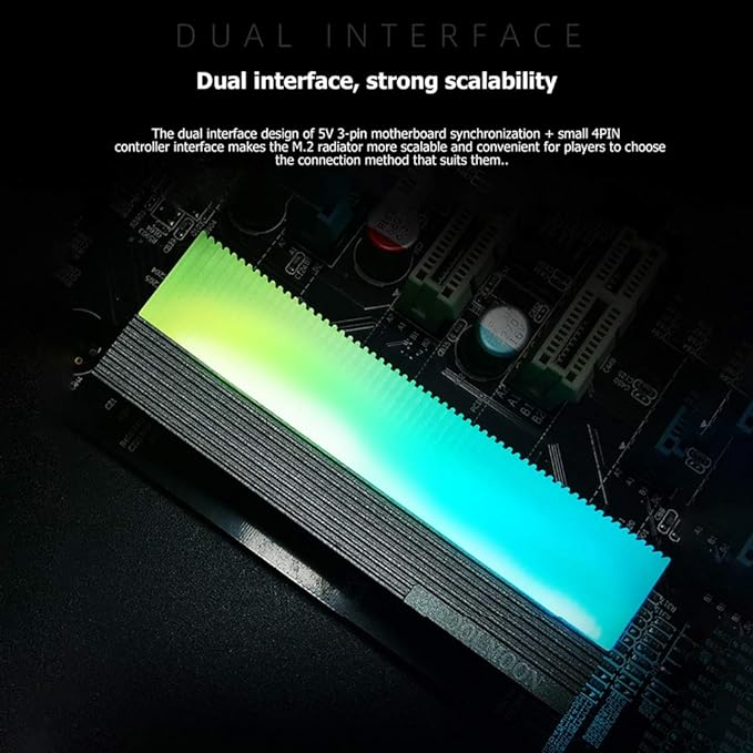 Coolmoon M.2 ARGB Solid State Drive Heatsink Cooling