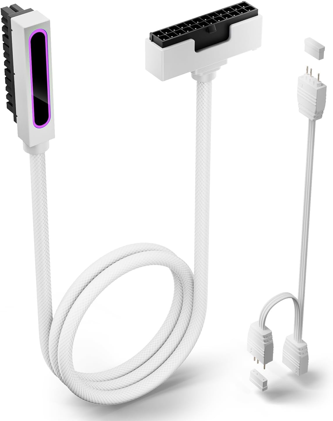 Asiahorse Hydrus ARGB PSU Extension Cable ( 24PIN 30CM Right )