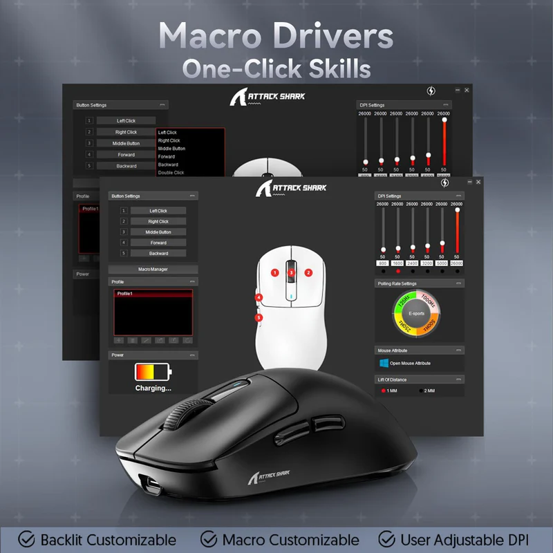 Attack Shark X3 Mouse Black