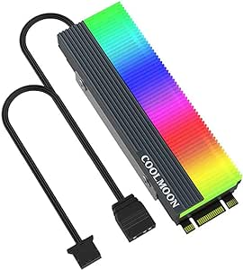 Coolmoon M.2 ARGB Solid State Drive Heatsink Cooling