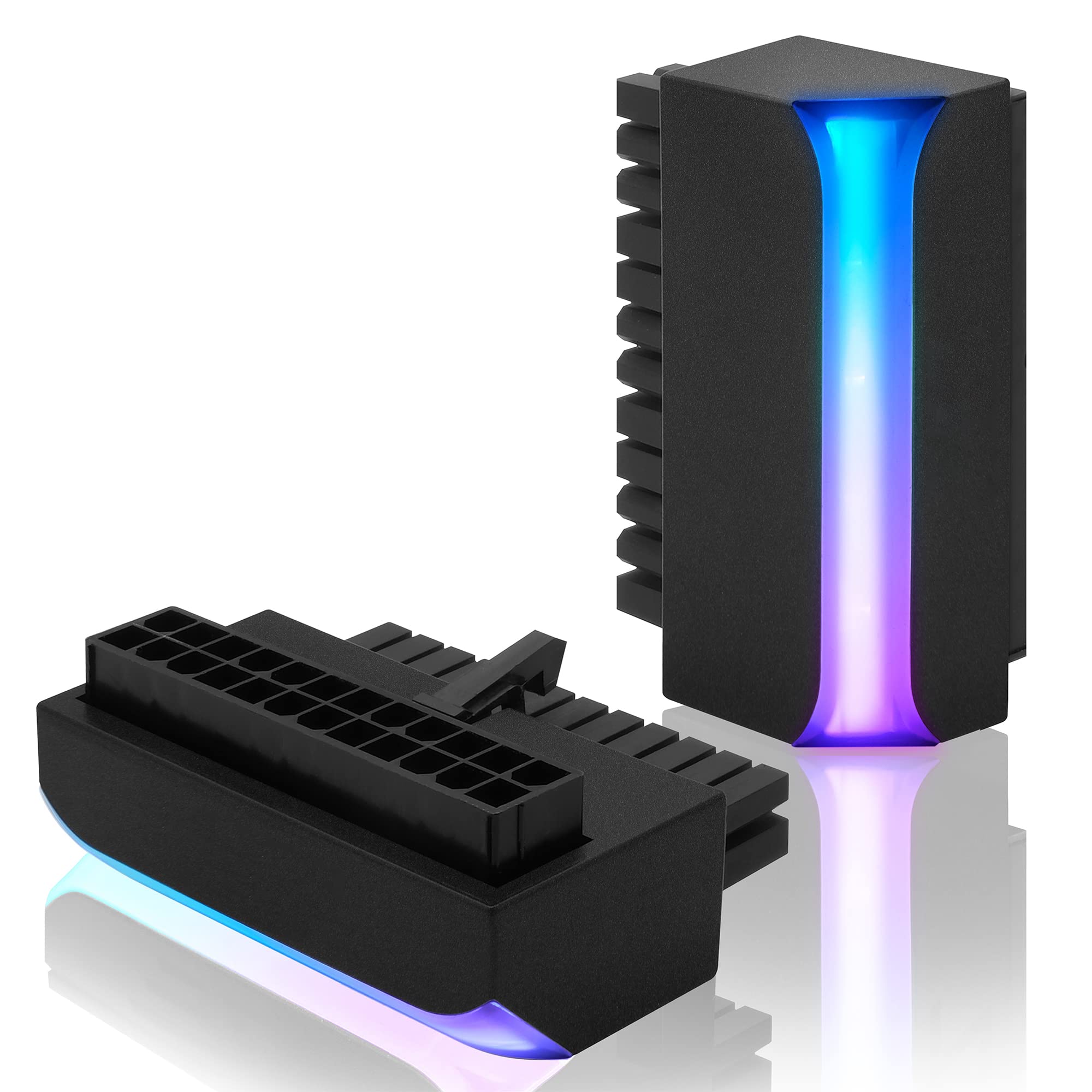 AsiaHorse ATX 24 Pin 90 Degree Adapter Black