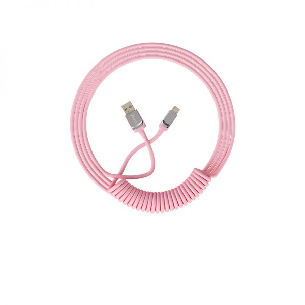 Akko Coiled Cable - Pink