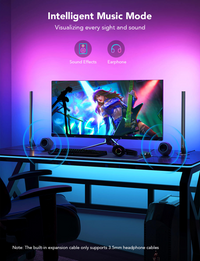 Govee RGBIC Wi-Fi Gaming Light Bars with Smart Controller