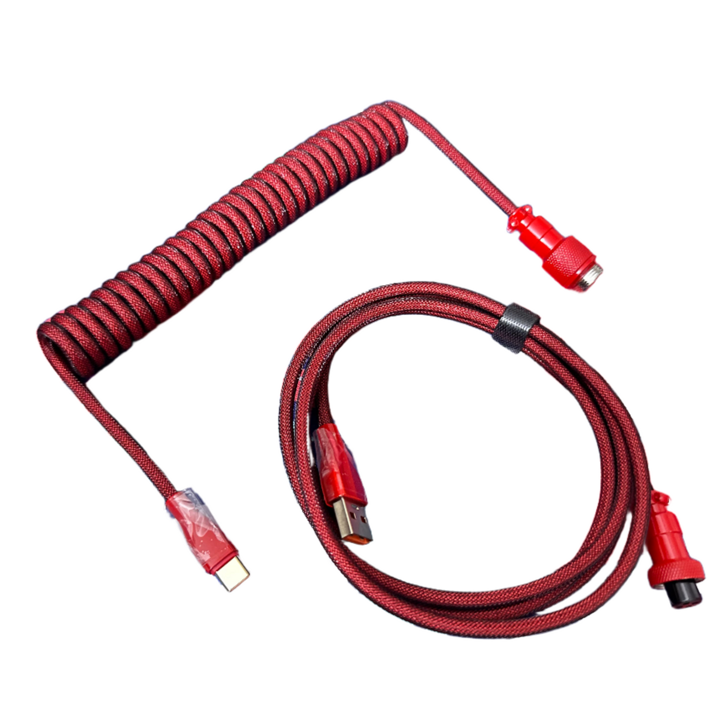 Coiled Cable Dark Red
