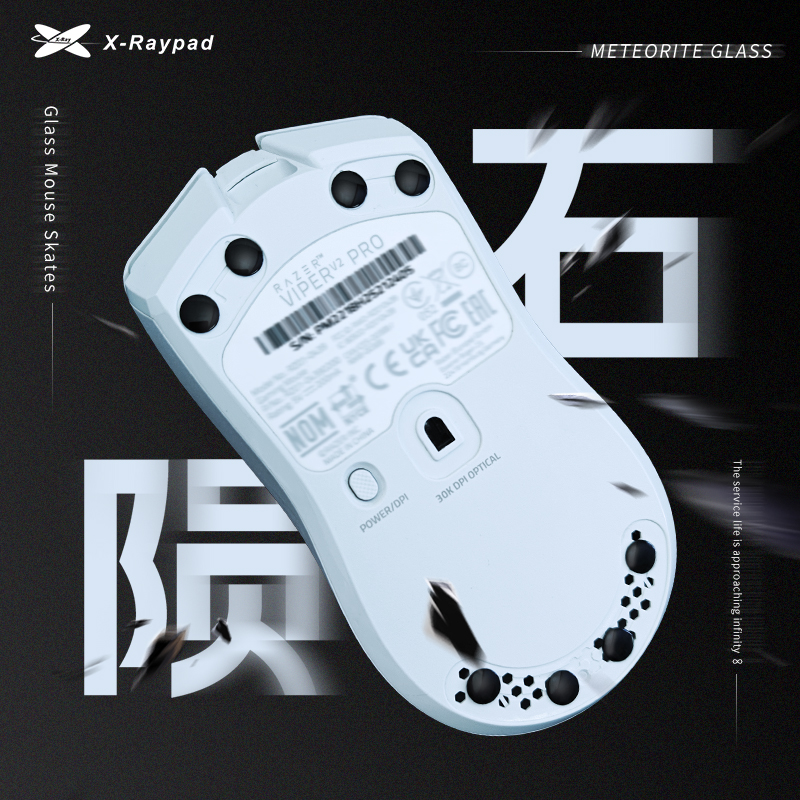 XRAYPAD Meteorite Glass Dots Skates-Black