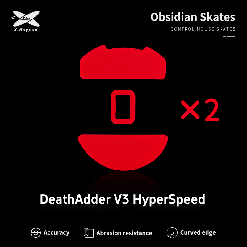 XRAYPAD Obsidian skates For DeathAdder V3 HyperSpeed