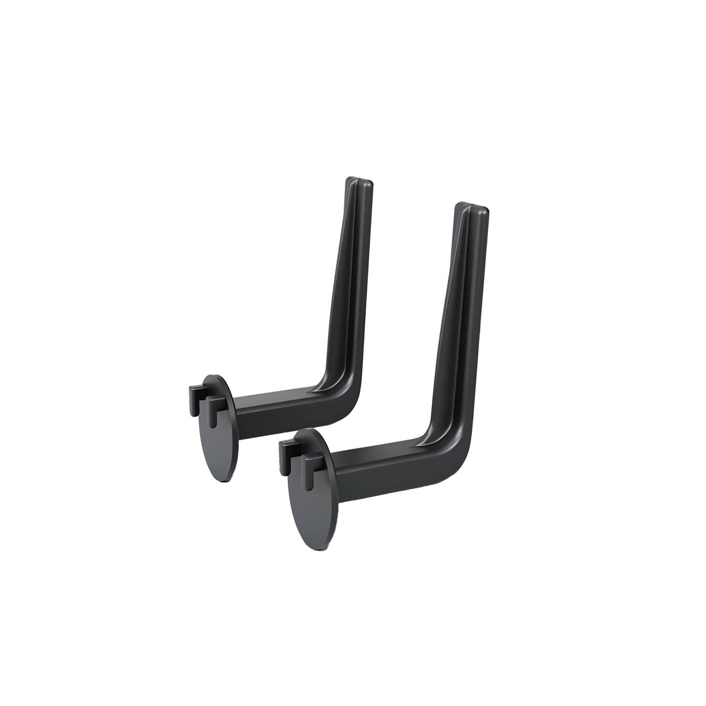 L strong hooks (2 Pieces) Black