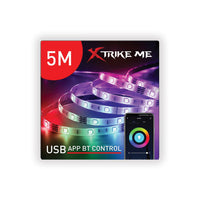 Xtrike Me 5M RGB LED Strip USB BT App Control