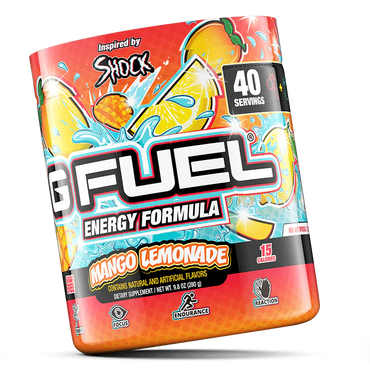 علبة GFUEL بنكهة المانجو والليمون 